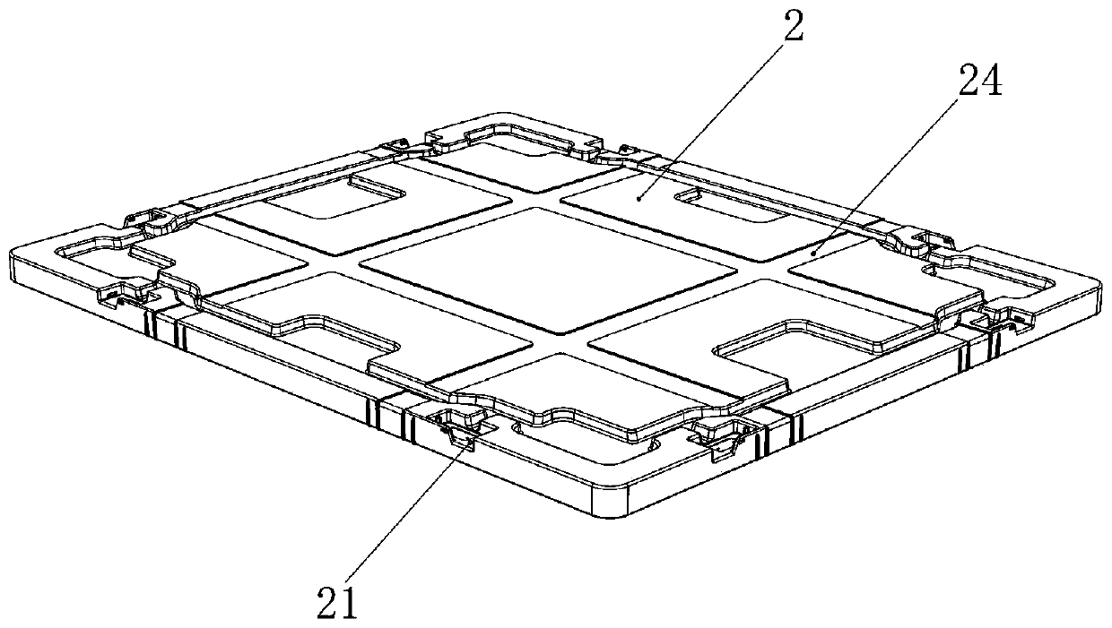 Turnover box cover locking structure