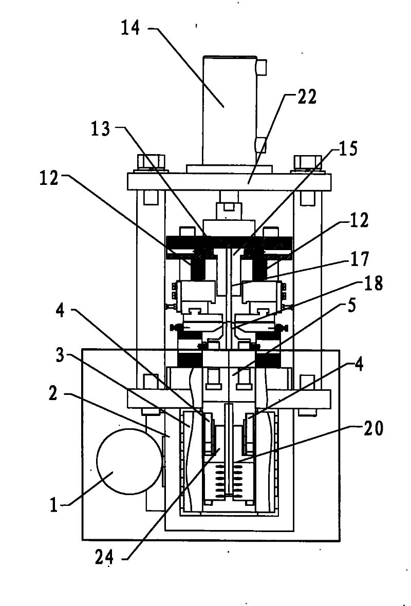 Push structure of forming device lower knife