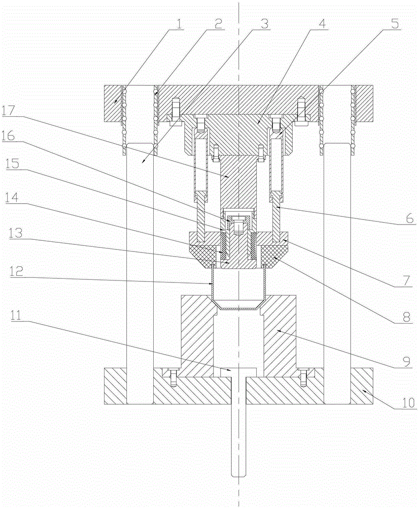 Several-time drawing formation device for deep-cylinder-shaped piece