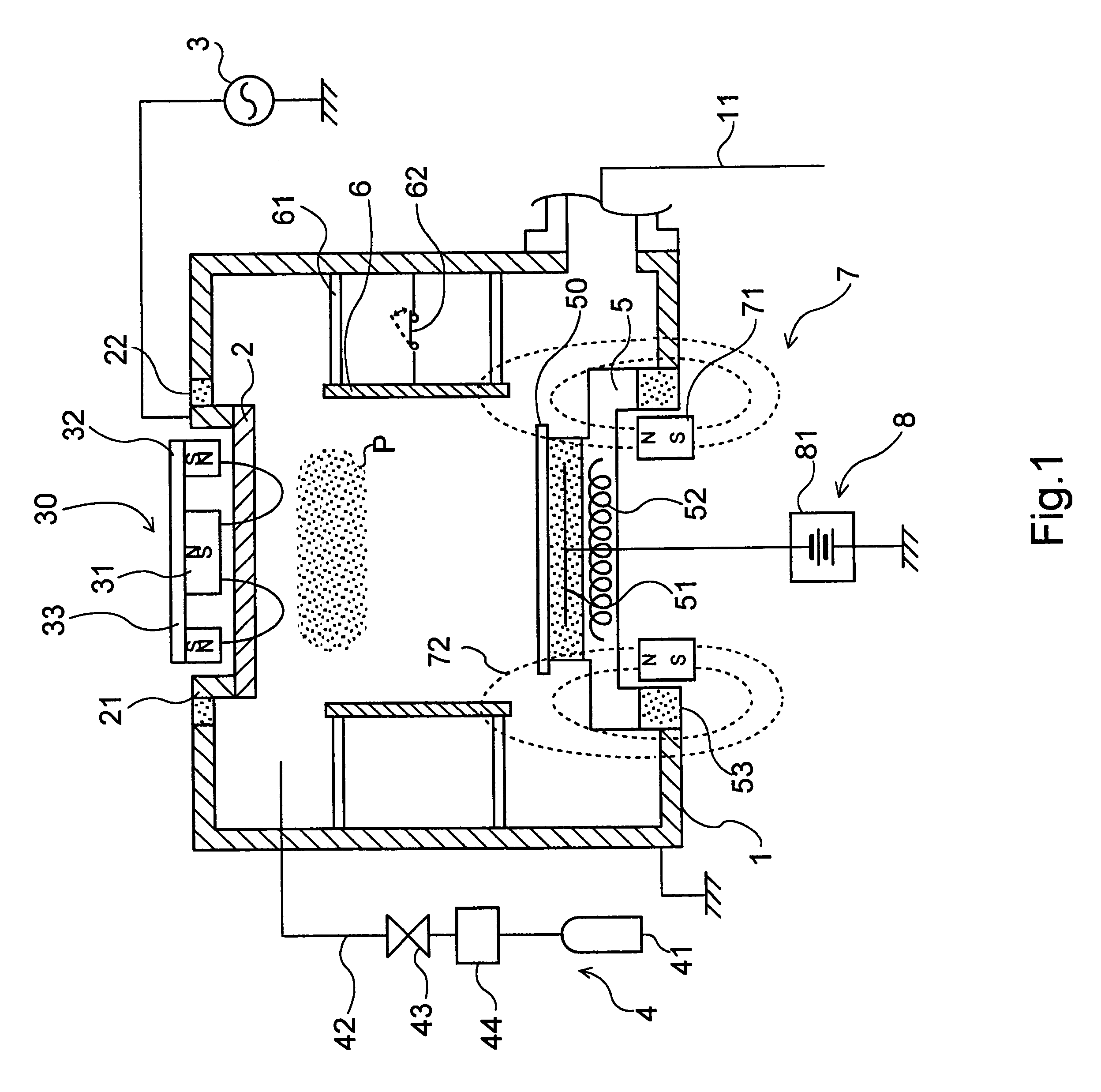 Ionizing sputtering method