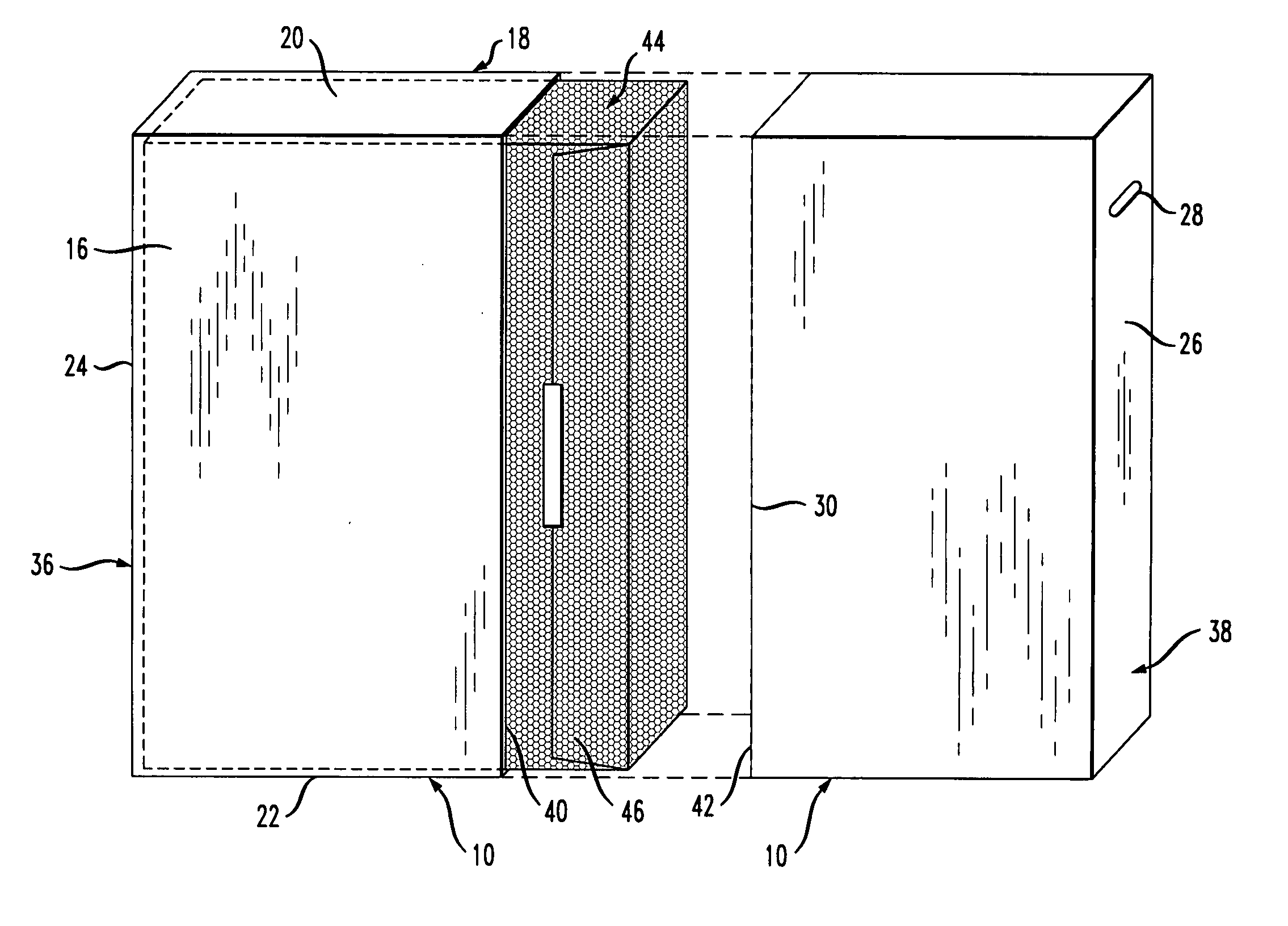 Packaging system for carrying an item, preferably bulky and/or heavy items, and method for using the same