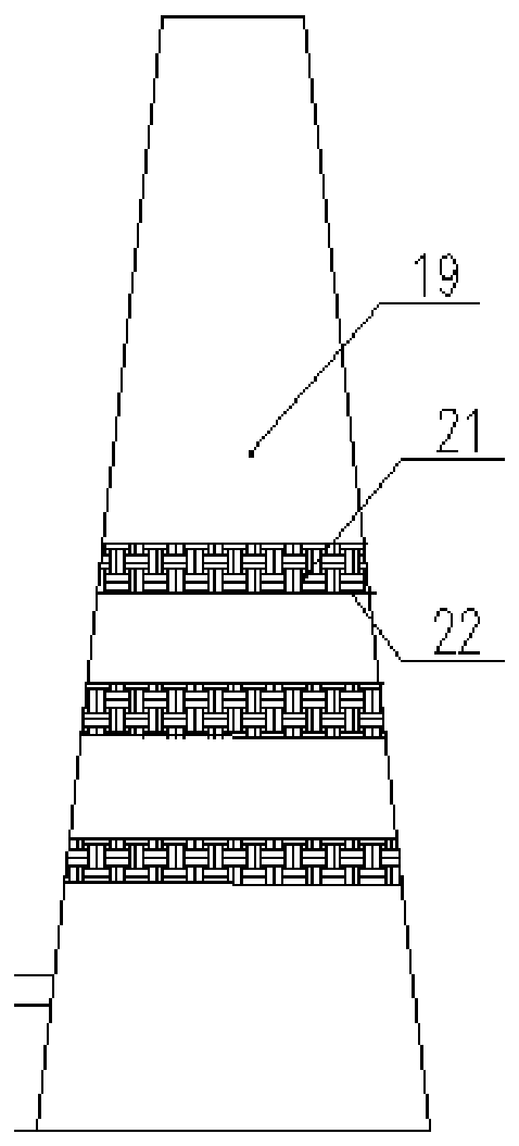 A small waste incineration tail gas treatment system and its treatment process