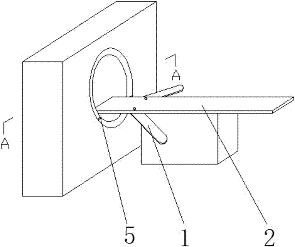 CT arm separation bracket system and control method thereof