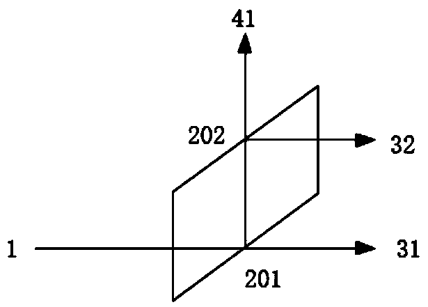 Light beam expanding optical structure