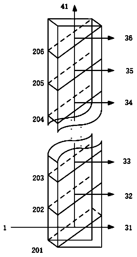 Light beam expanding optical structure