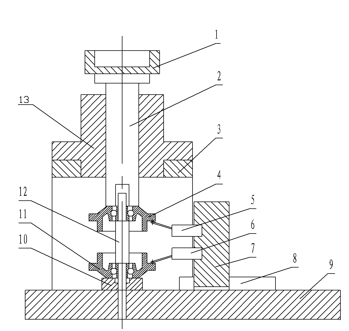 Method for selecting outer rotor matched with gyro motor bearings and selection device