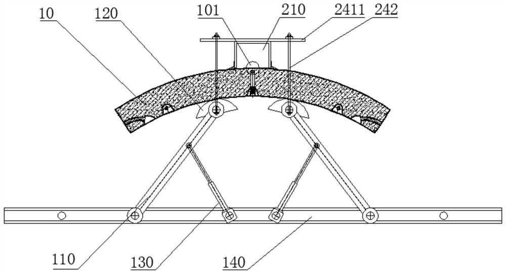 Shield segment local water pressure resistance detection device