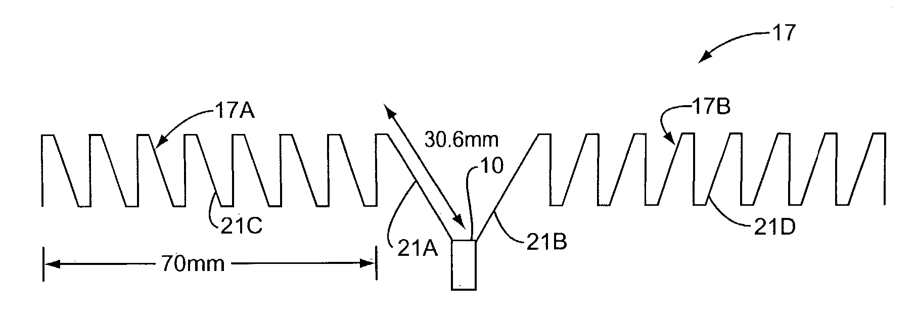 Wave antenna wireless communication device and method