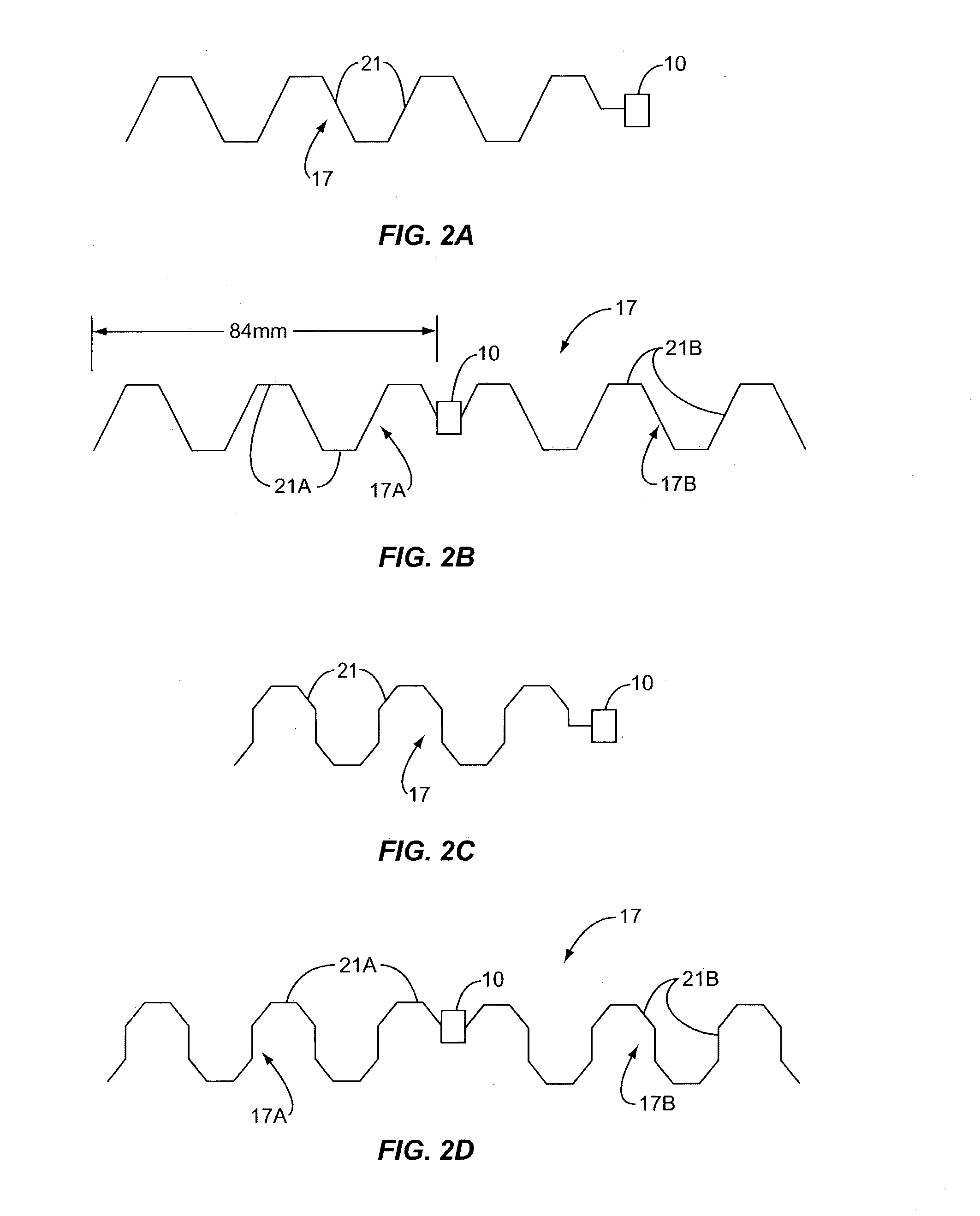 Wave antenna wireless communication device and method