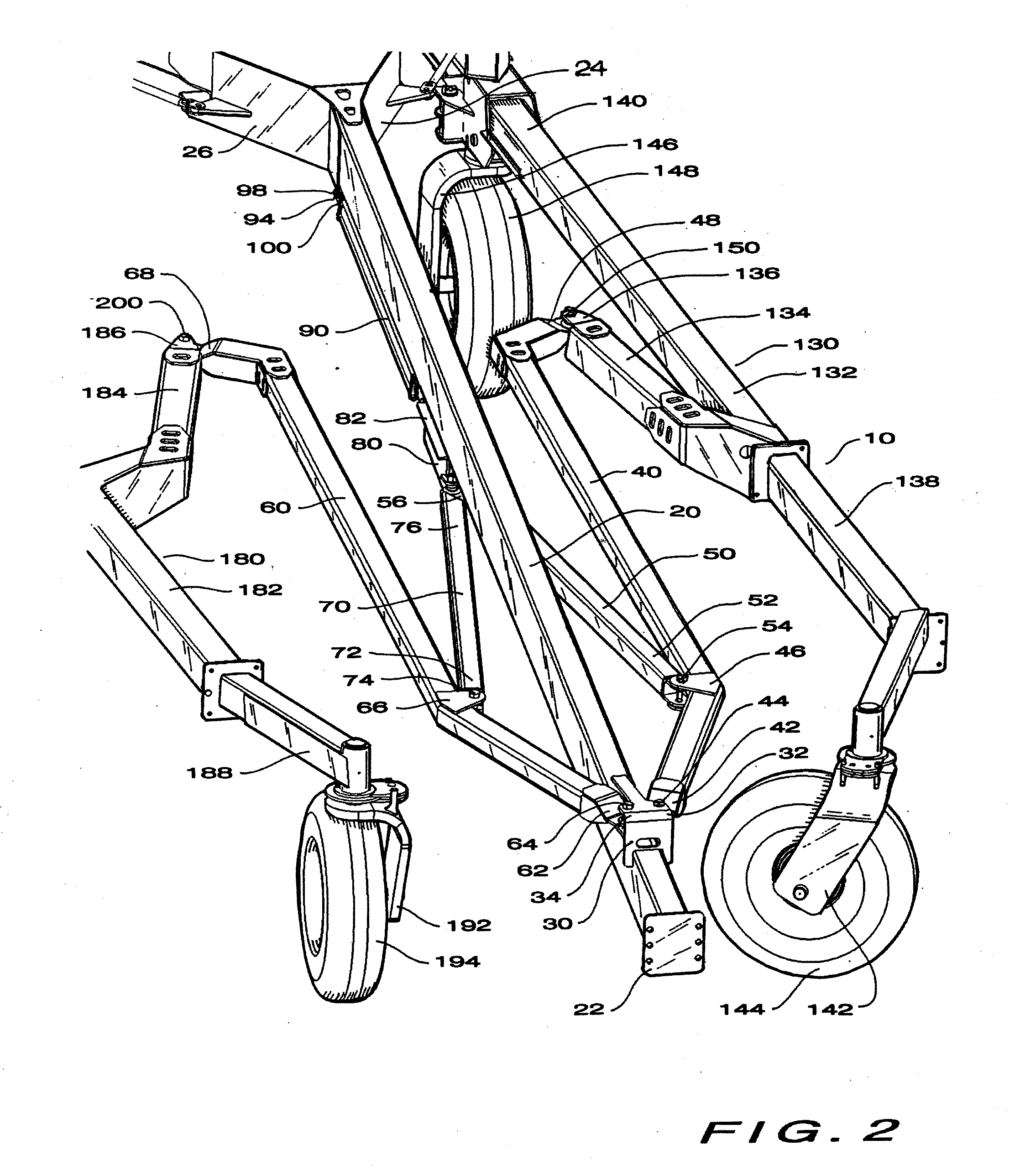 Bifold rake