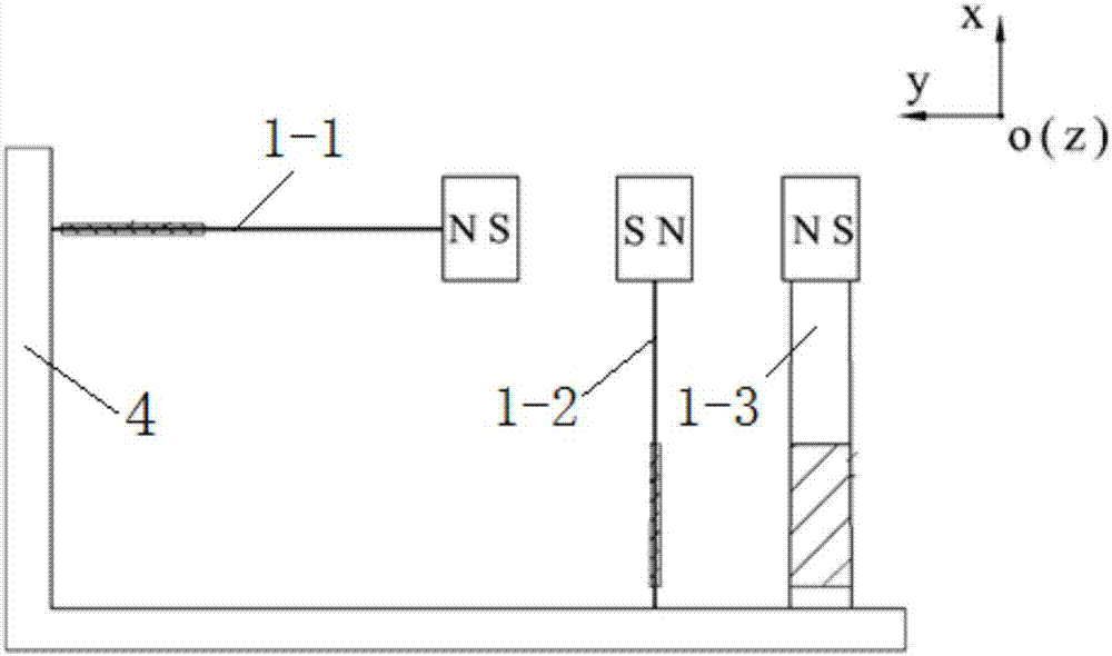 Three-dimensional piezoelectric cantilever beam vibration energy acquisition system