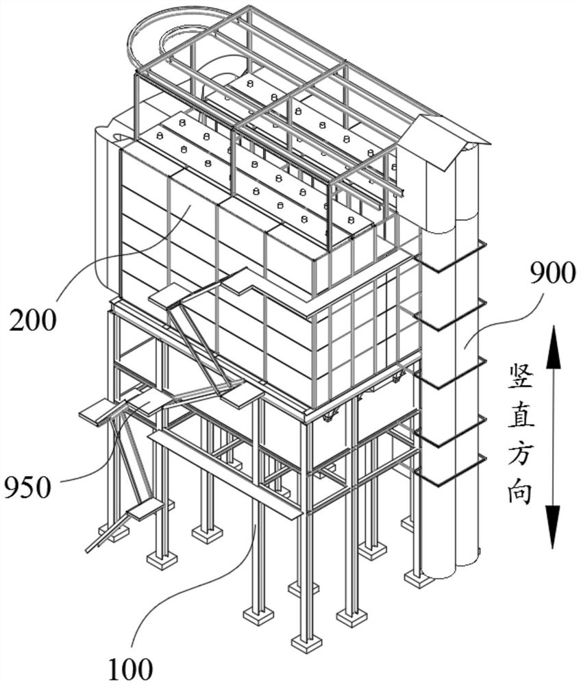 Dry desulfurization and denitrification reactor