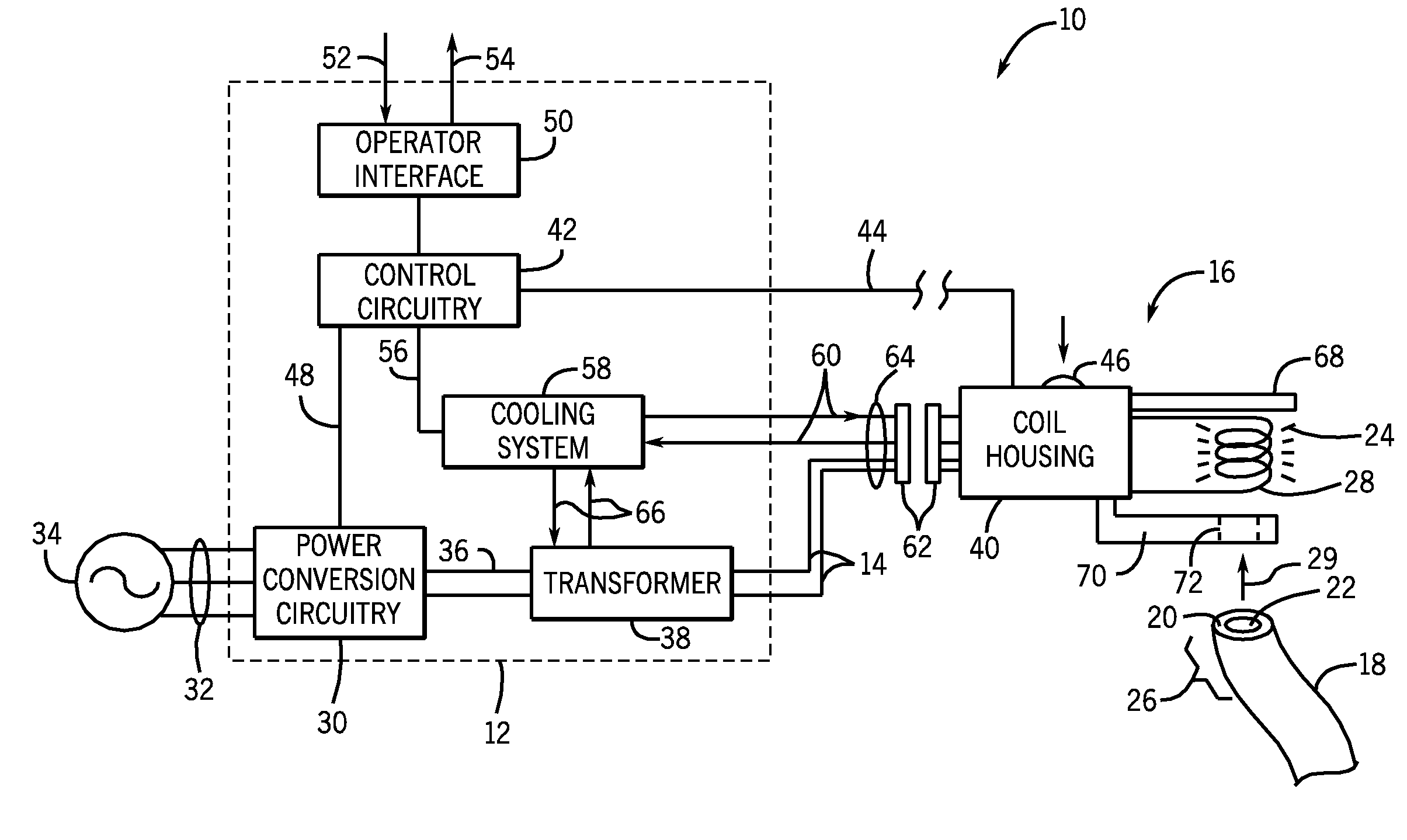 Induction heating wire insulation heating and removal