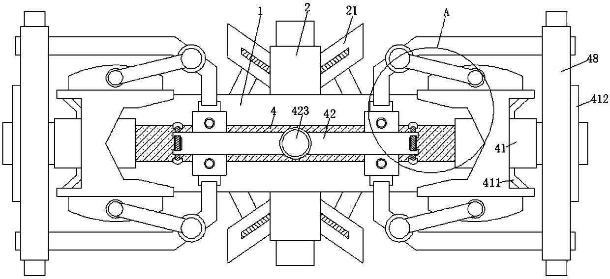 A clamping type vehicle-mounted positioning device for municipal pipeline transportation