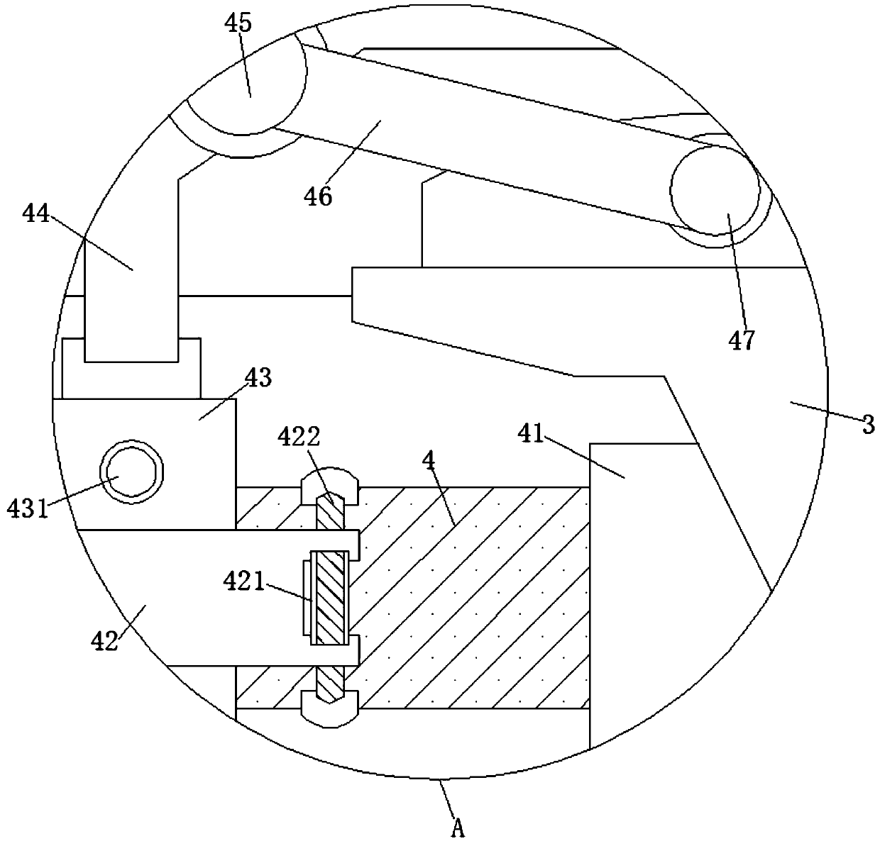 A clamping type vehicle-mounted positioning device for municipal pipeline transportation