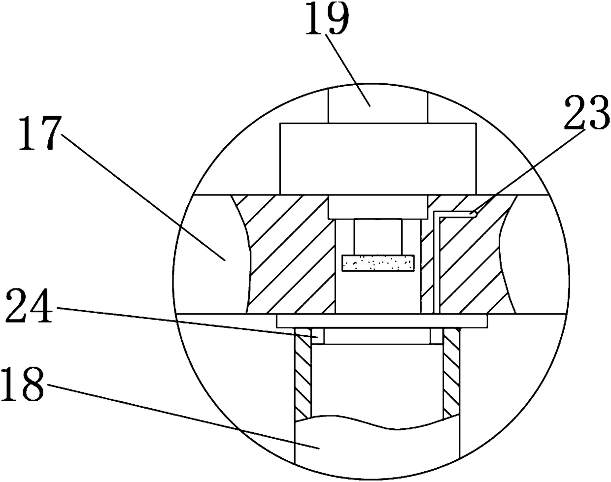 Kernel removing device for processing apples and pears