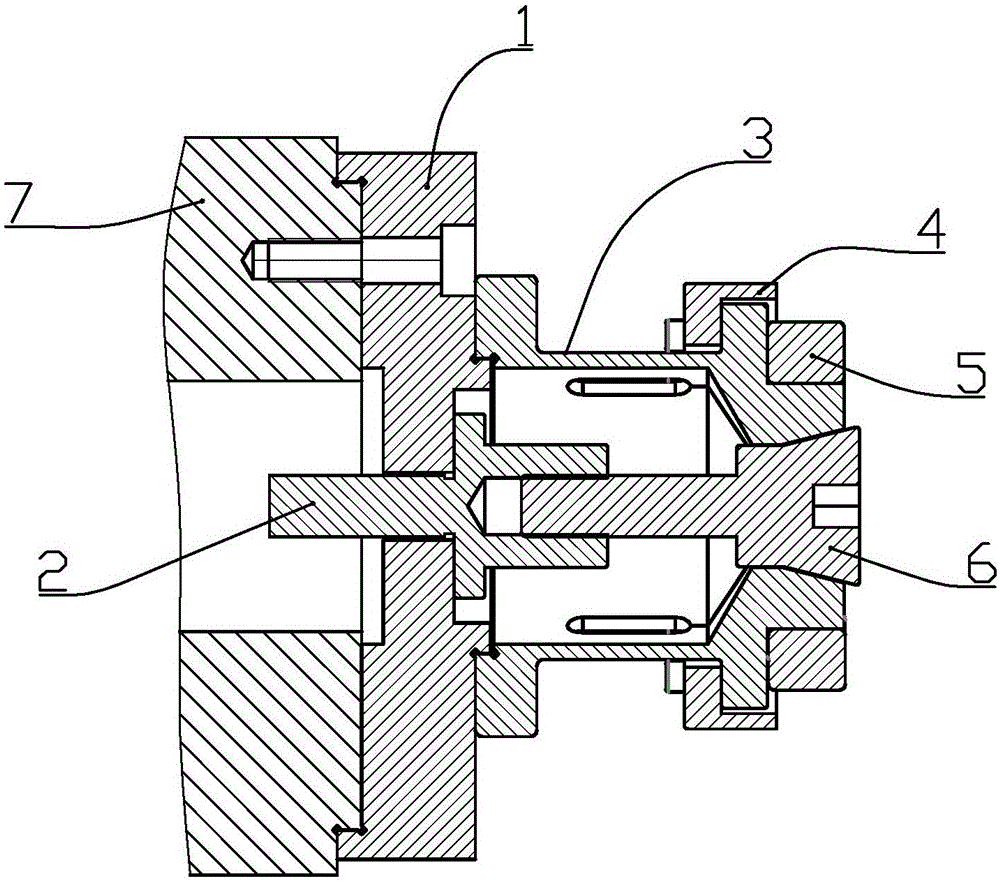 Outward expansion type clamp for bearing ring