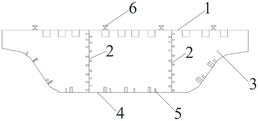 Unsupported large-span hyperbolic cross-city viaduct steel box girder sectional construction method