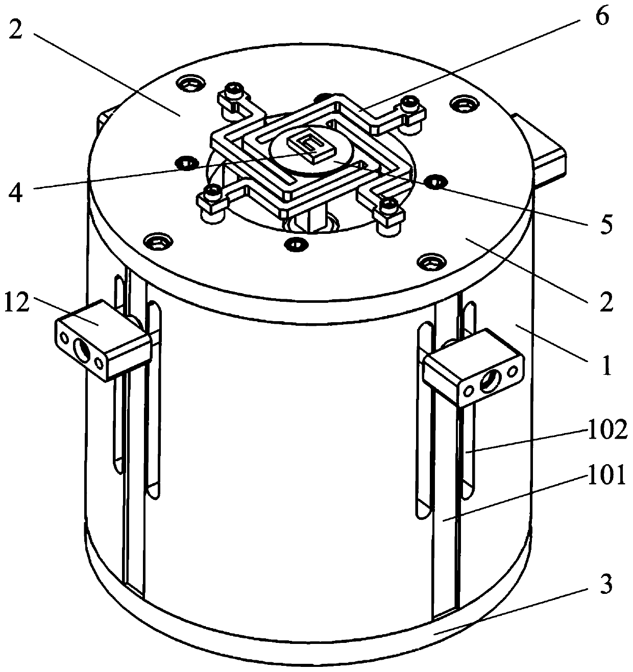 A four-axis dynamic loading device for mems microstructure based on piezoelectric ceramics