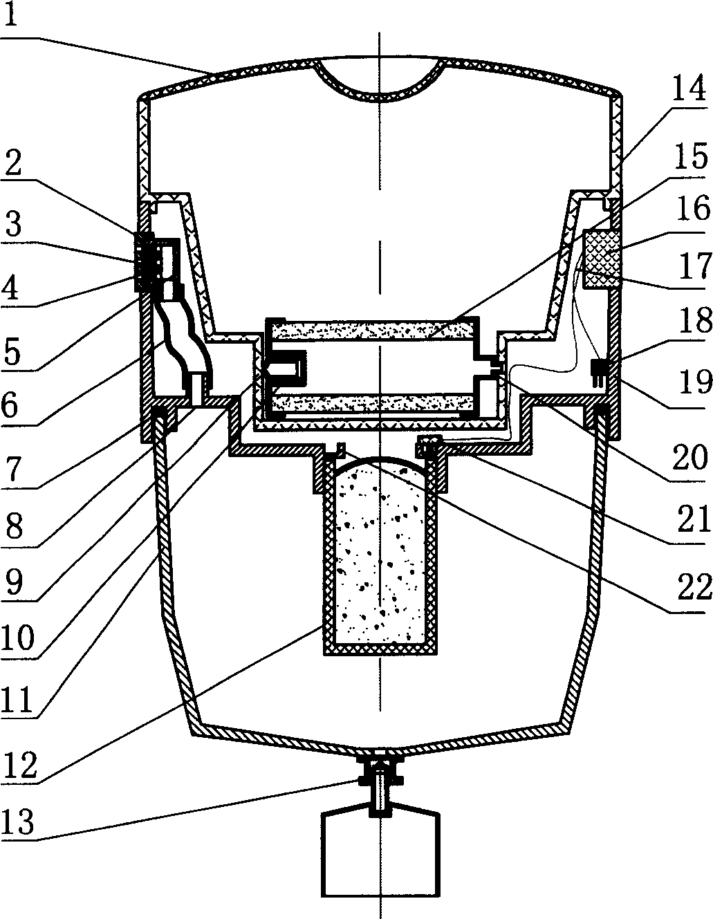 Filter element life detecting method and device for water purifier