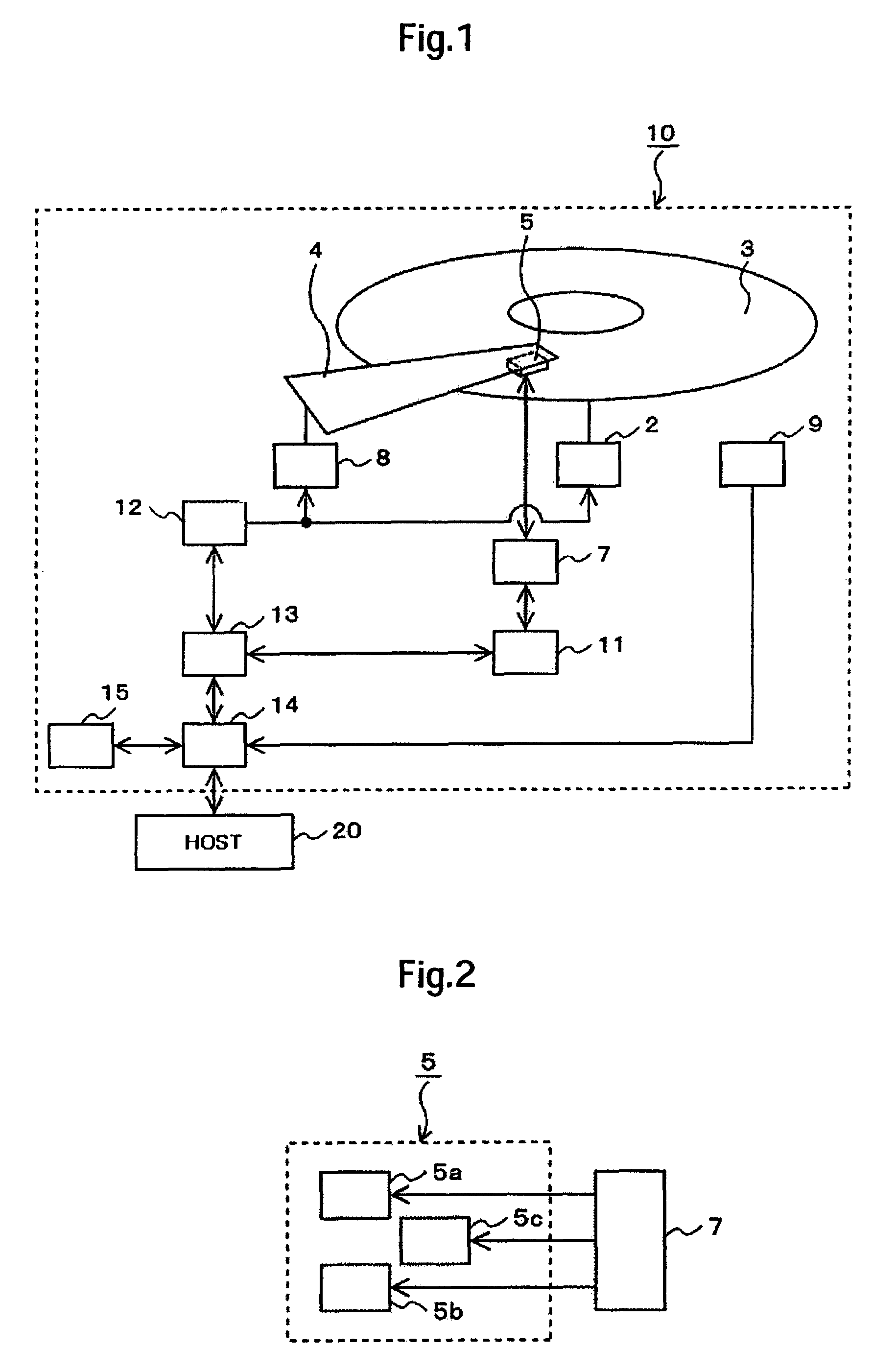 Disk drive that controls heater current according to rotational speed