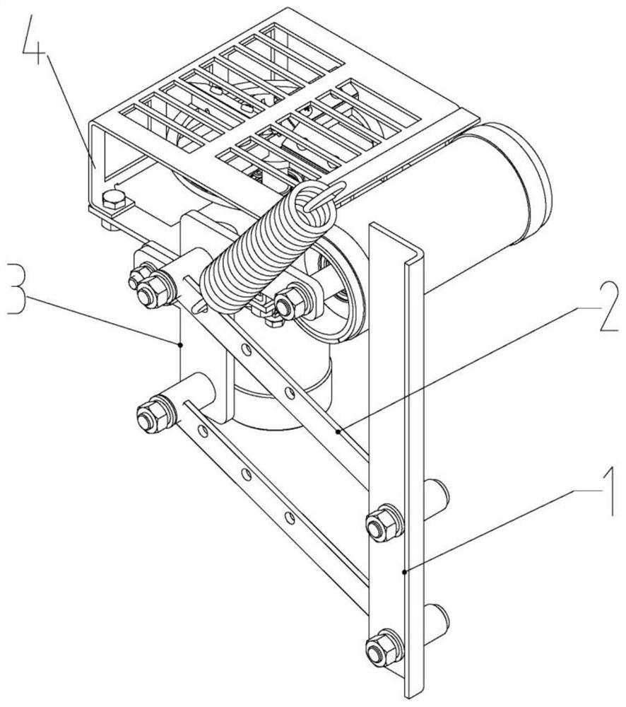 Floating type garlic root cutting device guided in through roller