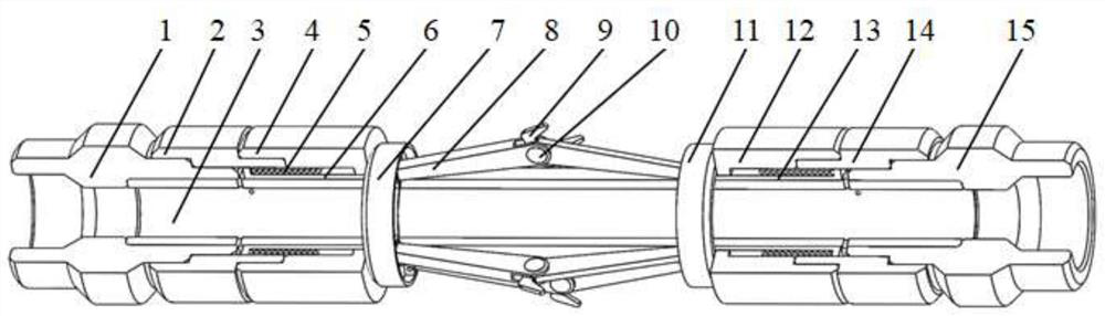 A sliding sleeve switch device for segmental fracturing