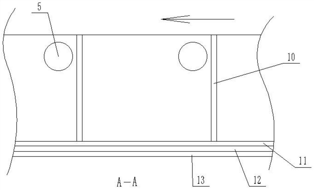 A municipal drainage ditch and its construction method