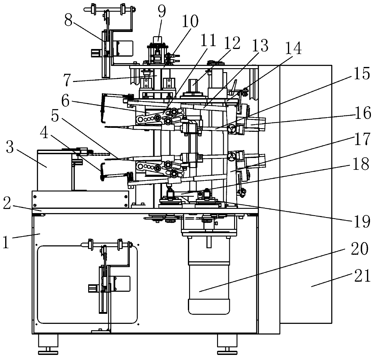 Two-sided wire binding machine