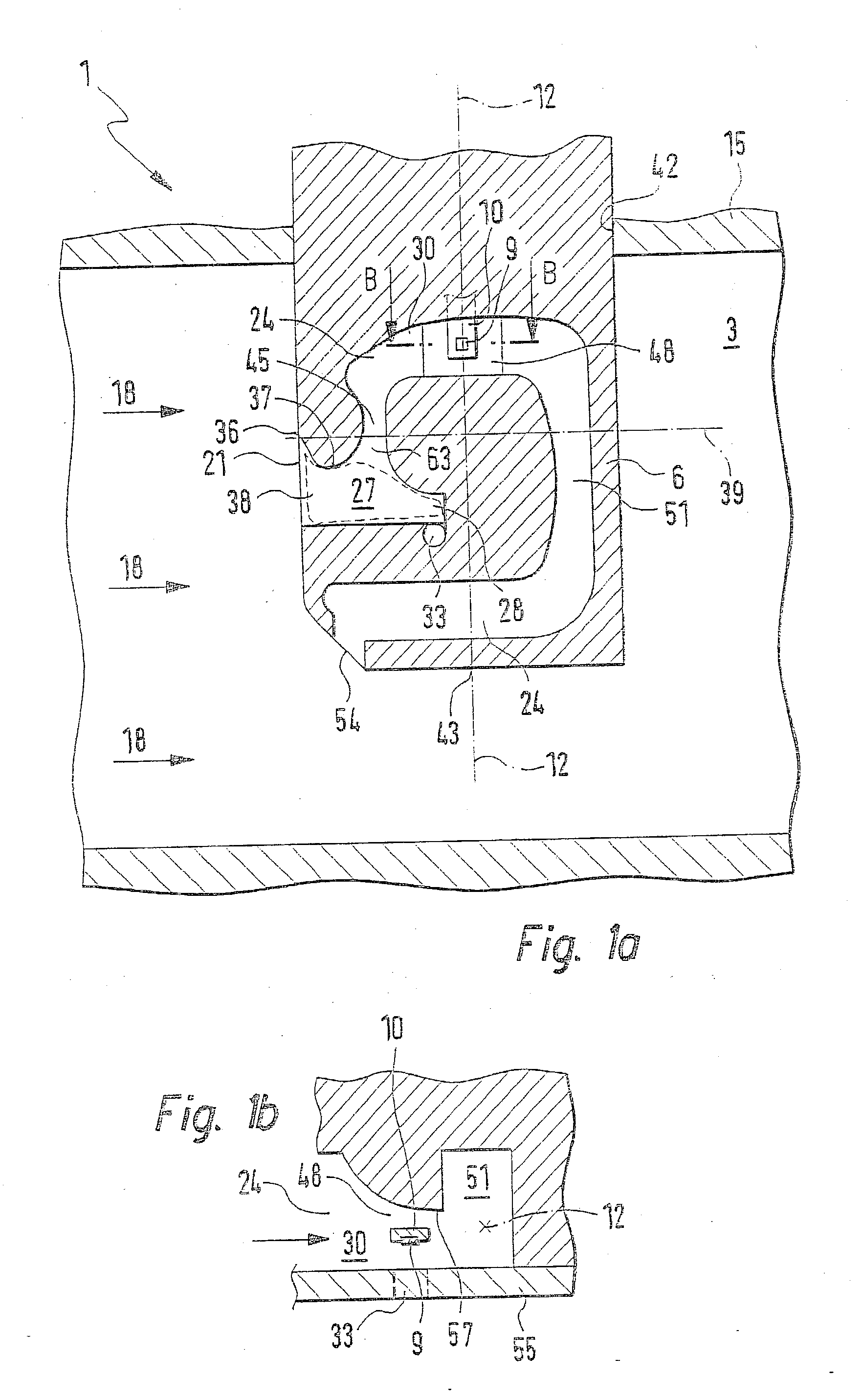 Device for determining at least one parameter of a medium flowing in a conduit