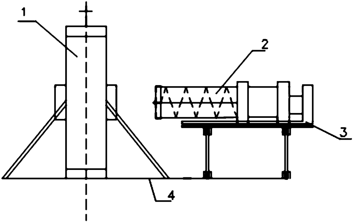 Testing device and method for simulating shield tunnel excavation of karst region