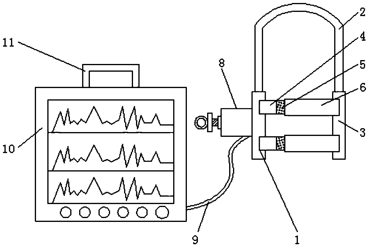 Electrocardiogram monitor special for pediatric nursing