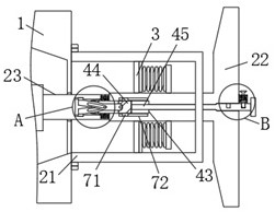 Manual and electric switching device and electric actuating mechanism