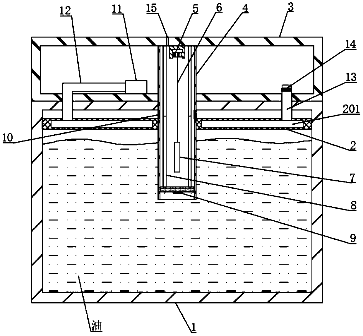 Transformer oil temperature detection device and system