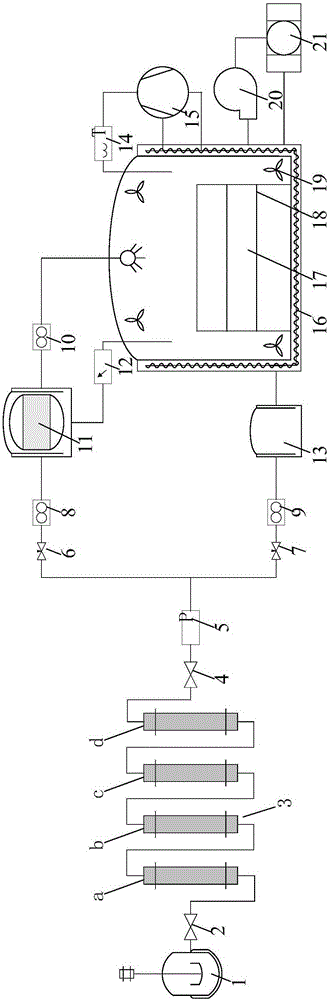 Environmentally-friendly oil mist environment test box