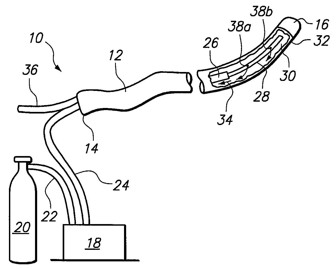 Cryoablation segment for creating linear lesions