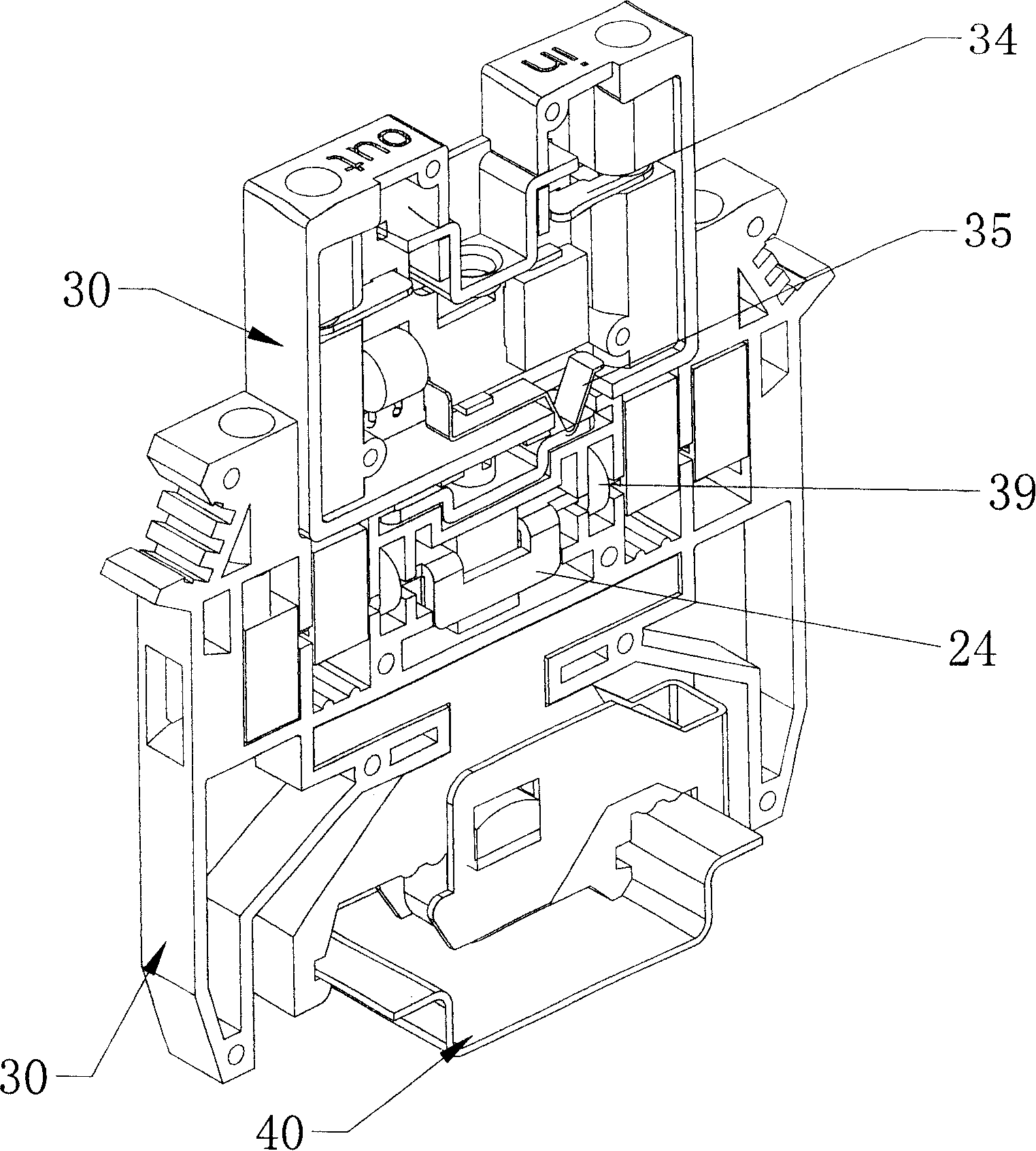 Decoupling anti-lightning circuit and lightning protection connecting terminal