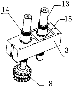 Continuous rolling pipe reducing machine for X-shaped aluminum electric heating pipe with four fins