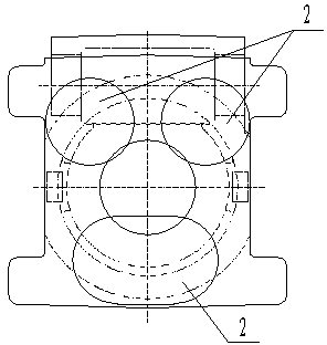 Alloy material for casting and technology of casting large gearbox casting of offshore platform by using alloy material