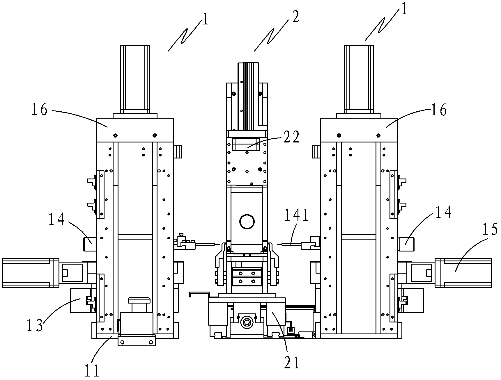 Spot welding system for electrode plates of power battery pack