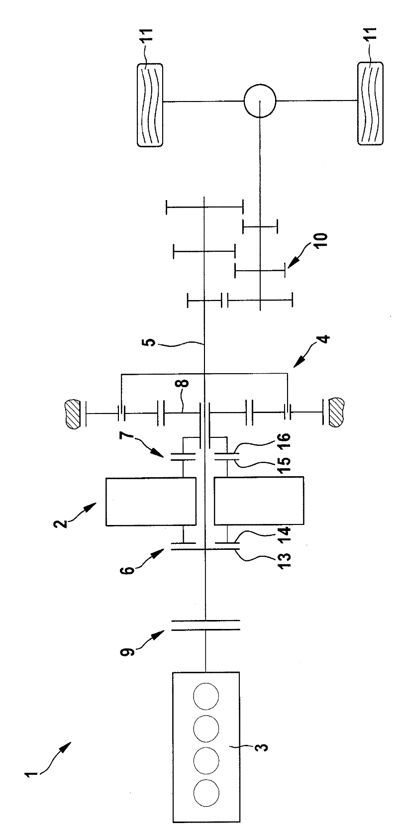 Method for changing a drive unit's mechanical coupling to a motor vehicle power train