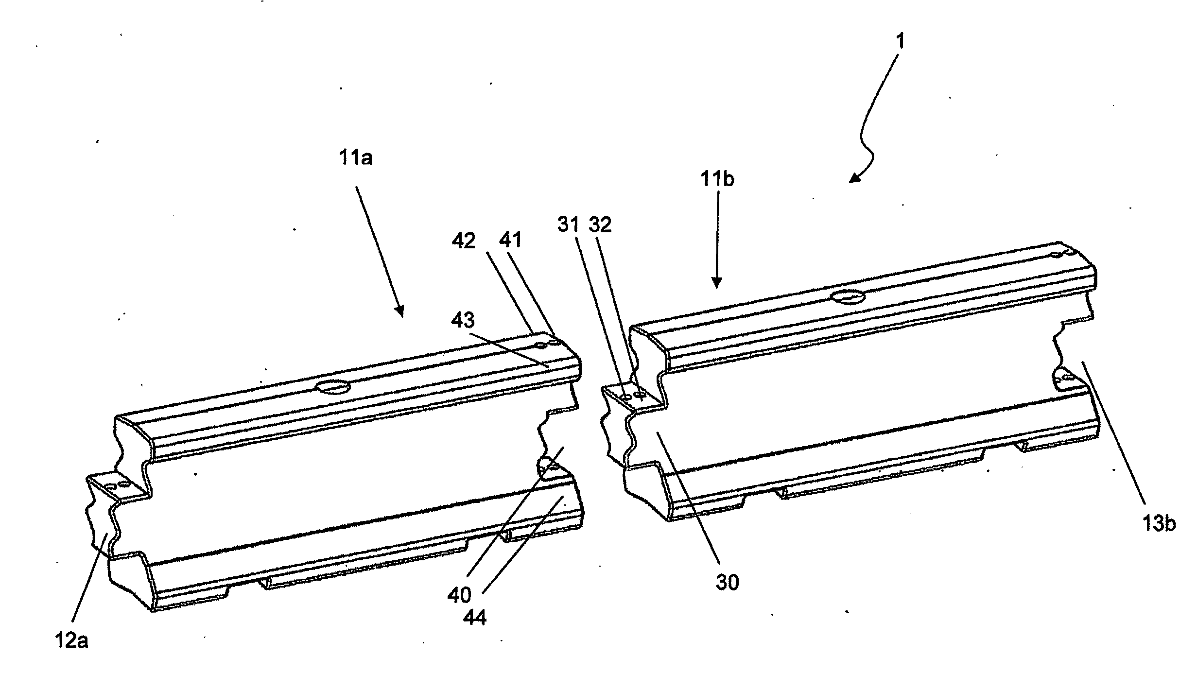 Barrier section connection system