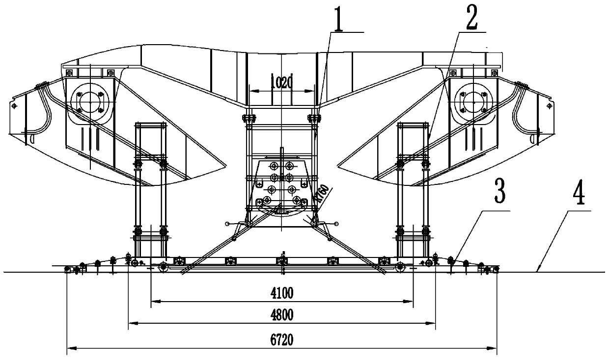 High-voltage cable channel steel cover plate turnover mechanism and method thereof