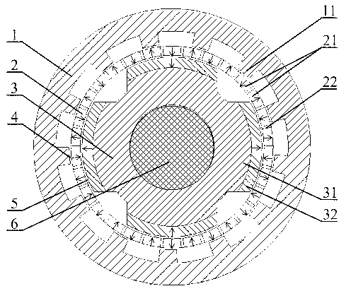 Coaxial magnetic gear