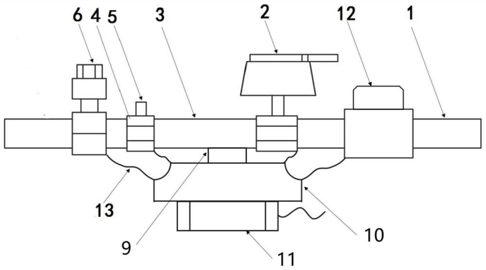 Integrated flow temperature intelligent monitoring device