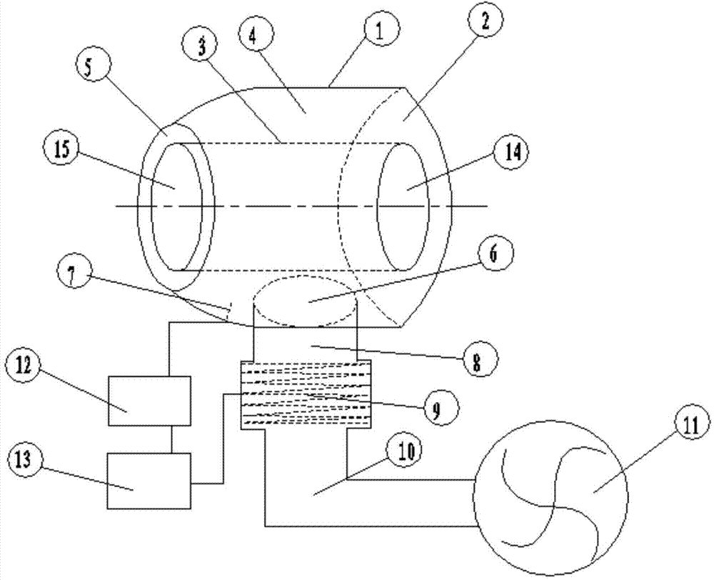 Annular hot air blow-drying equipment for welding cables