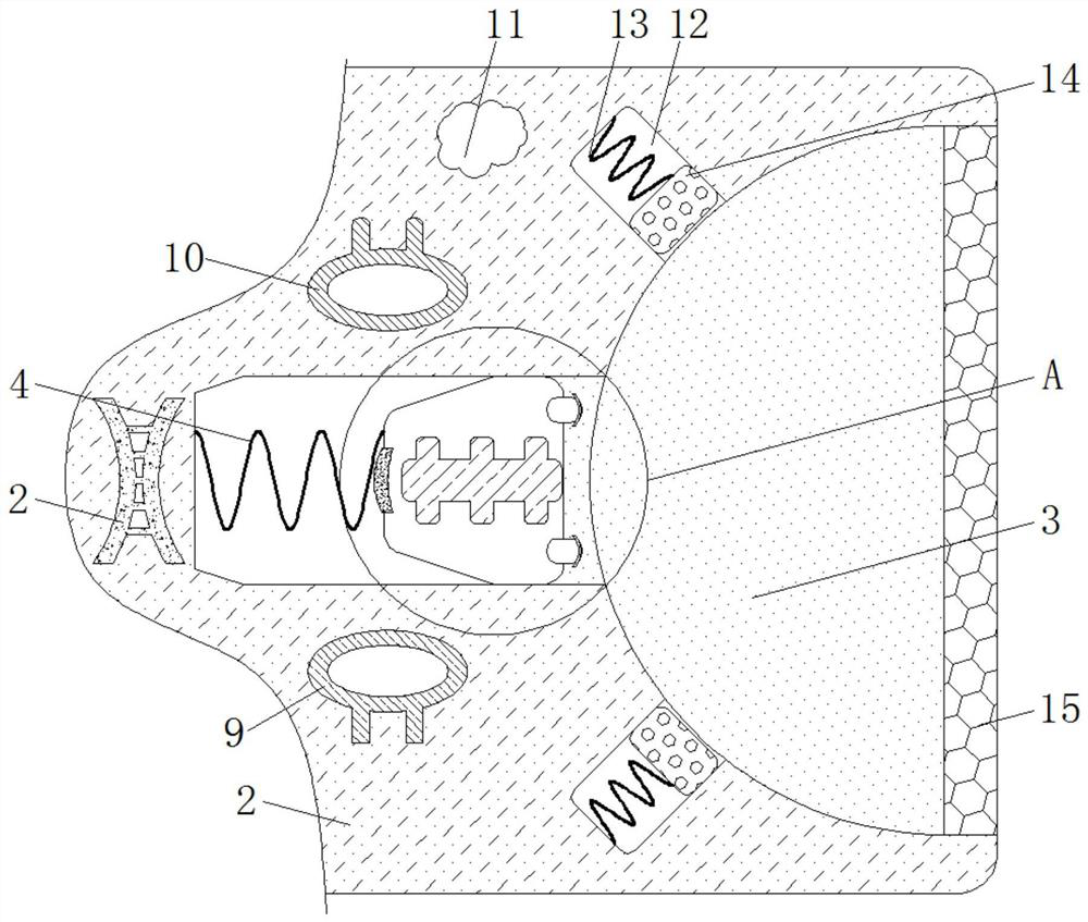 Multi-shape clamping device for aluminum-plastic equipment