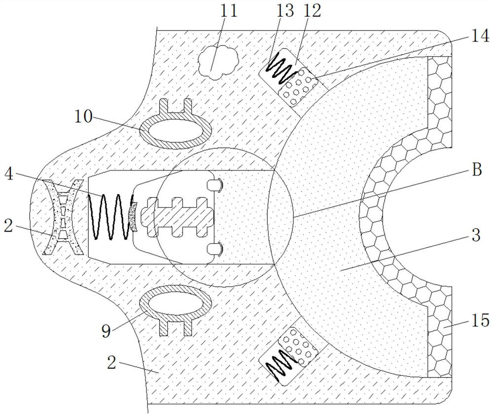 Multi-shape clamping device for aluminum-plastic equipment