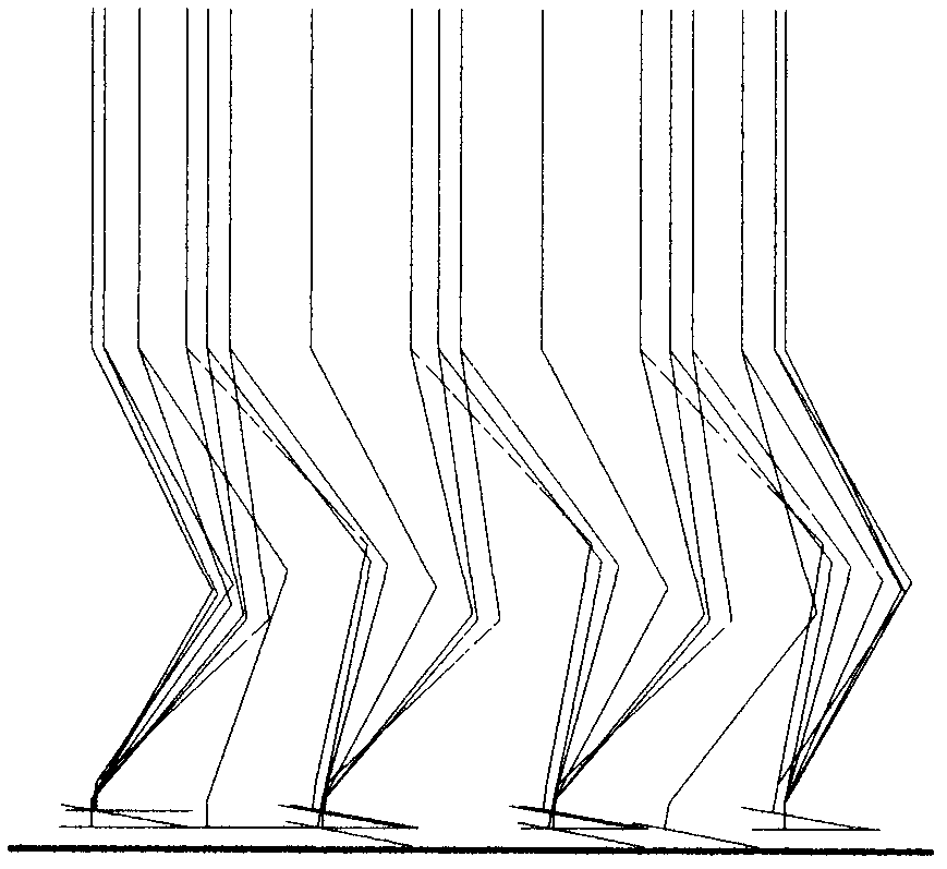 Humanoid robot gait planning and synthesizing method