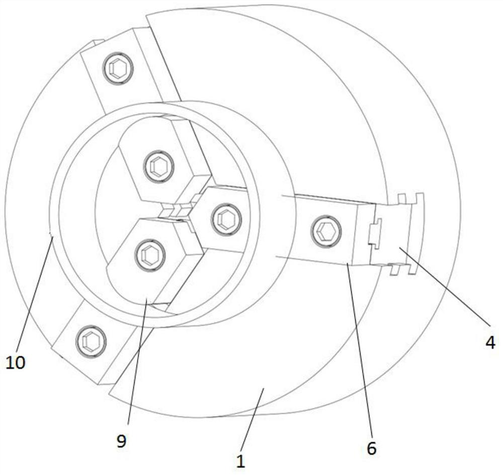 Clamping device for machining of thin-wall part